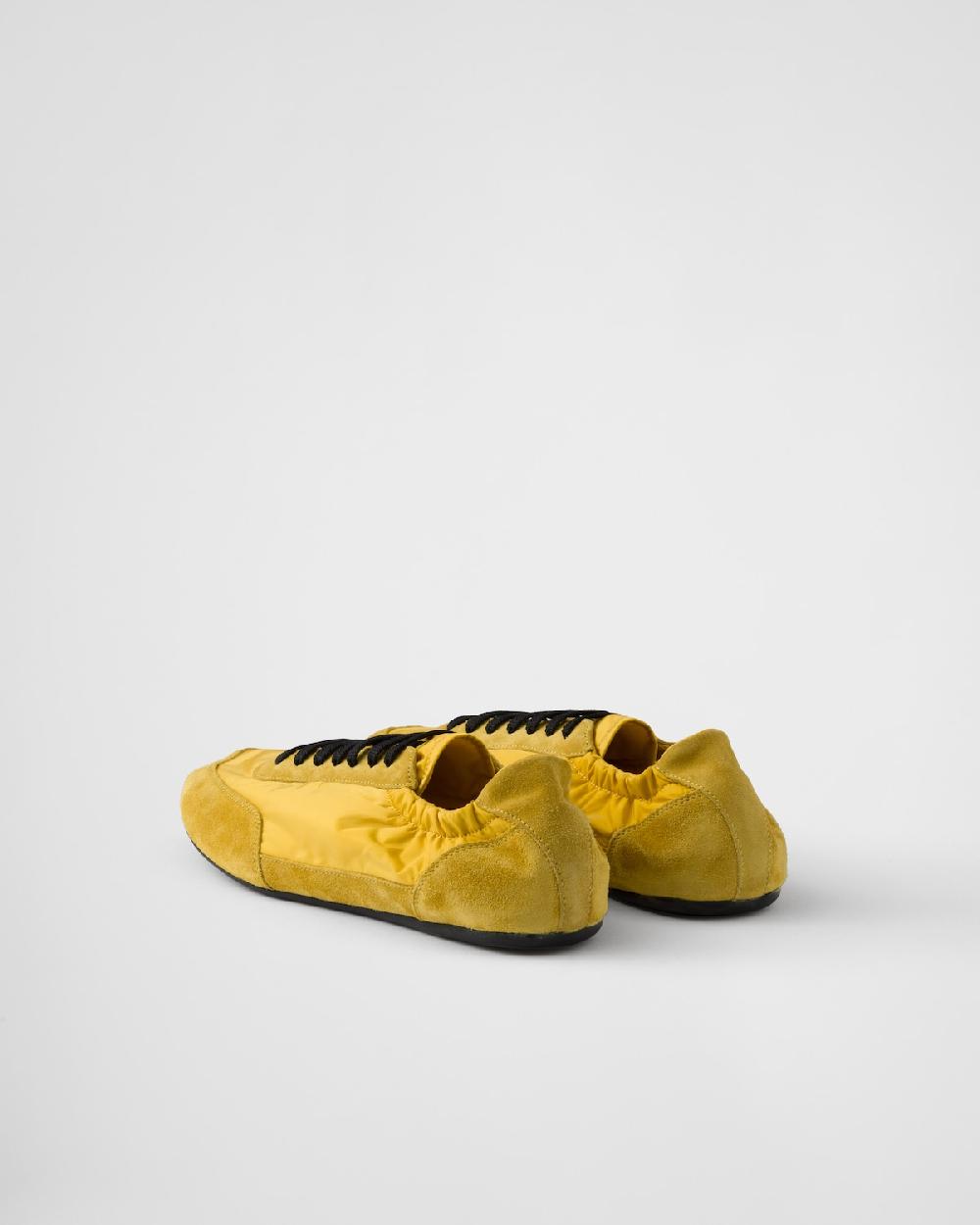 Prada Zapatillas Collapse de Re-Nylon y ante con elástico Solo hoy