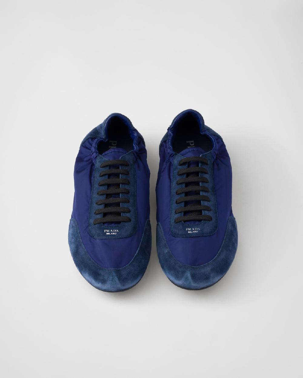 Prada Zapatillas Collapse de Re-Nylon y ante con elástico Promoción trimestral