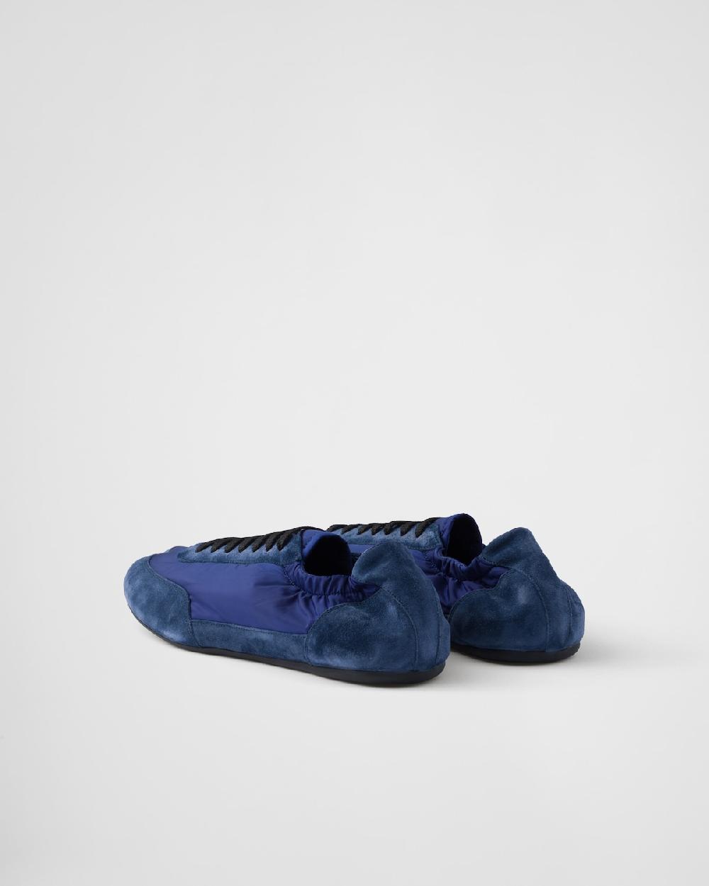 Prada Zapatillas Collapse de Re-Nylon y ante con elástico Promoción trimestral