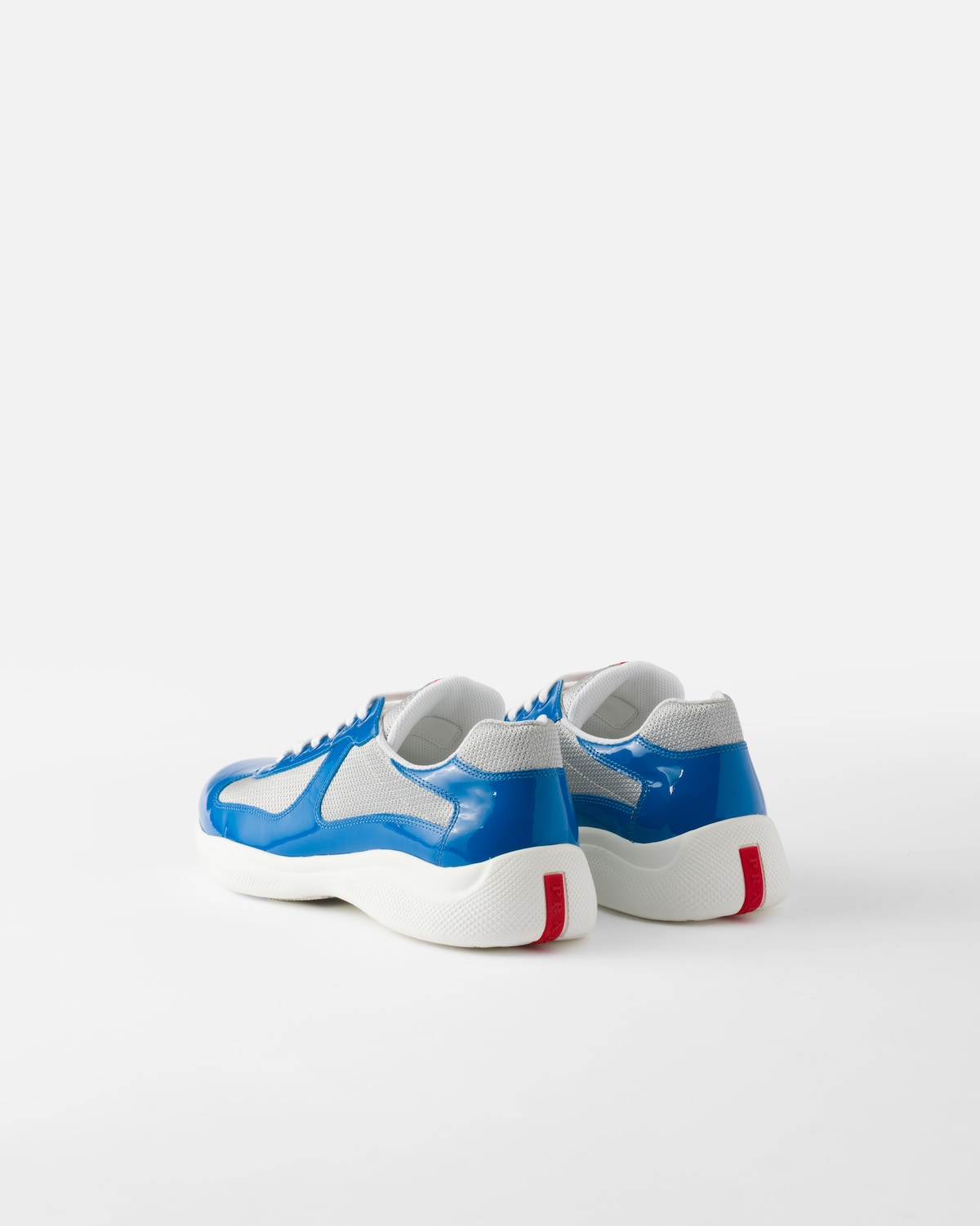 Prada Zapatillas Prada America's Cup de charol y tejido técnico Libre de impuestos