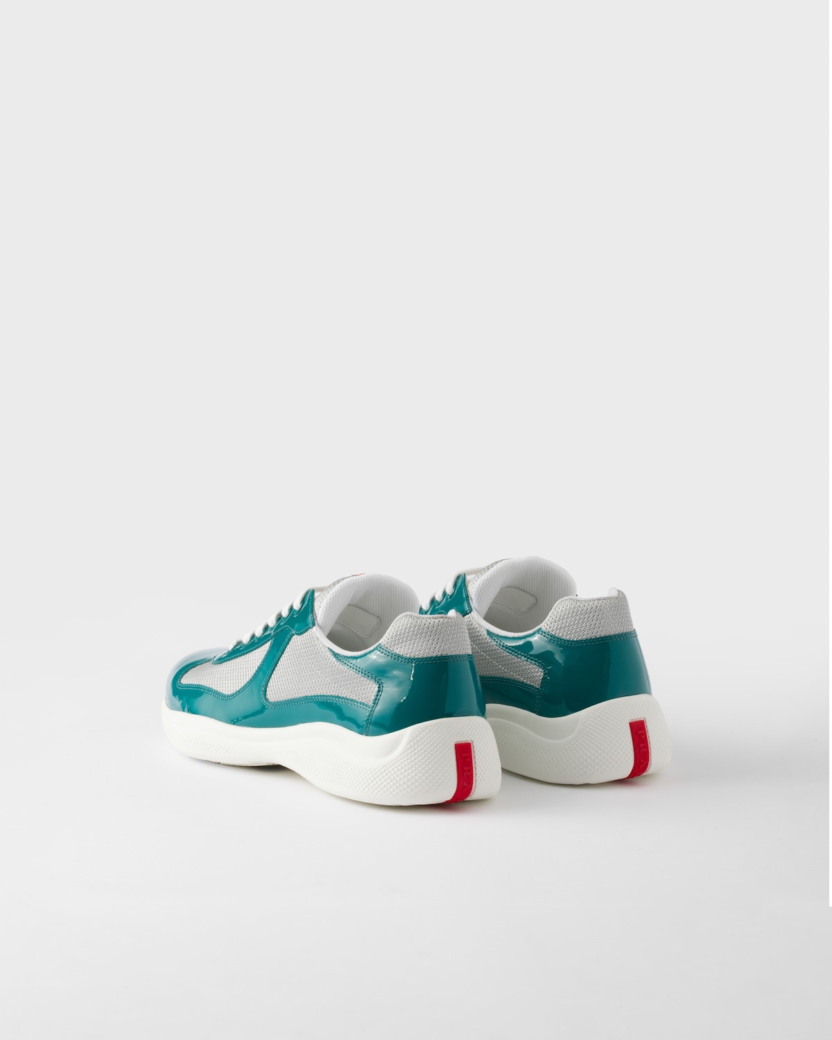 Prada Zapatillas Prada America's Cup de charol y tejido técnico Descuentos del mes
