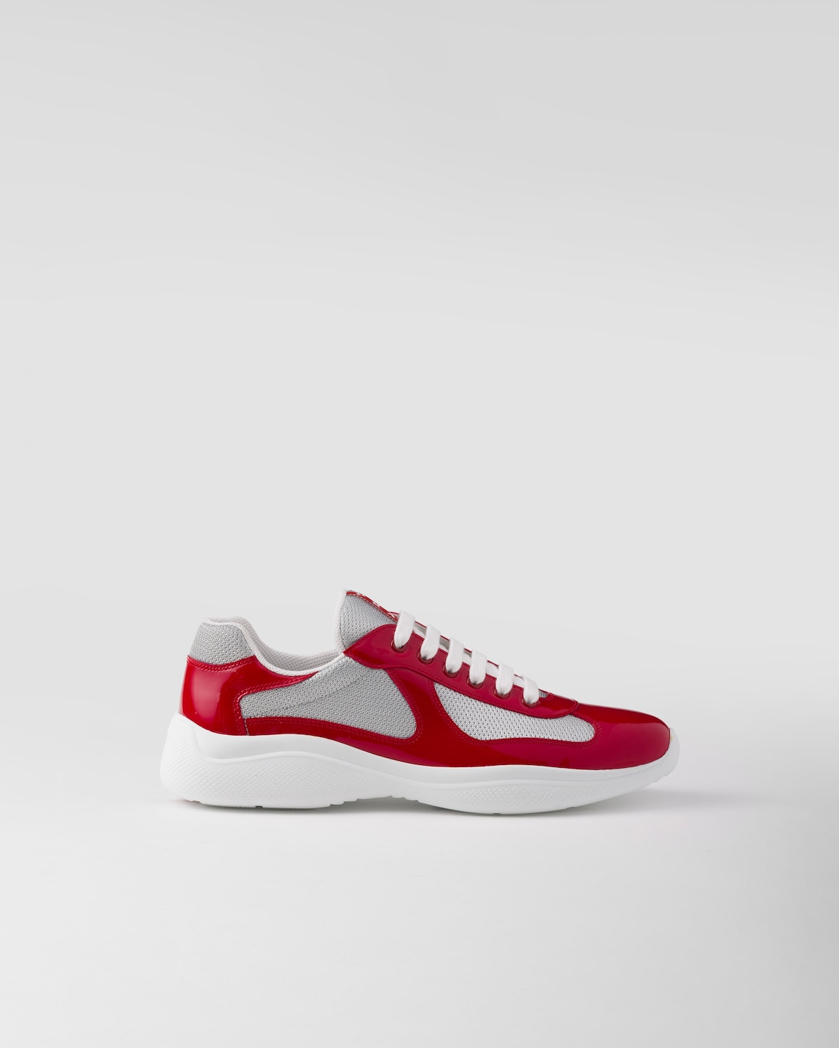 Prada Zapatillas Prada America's Cup de charol y tejido técnico