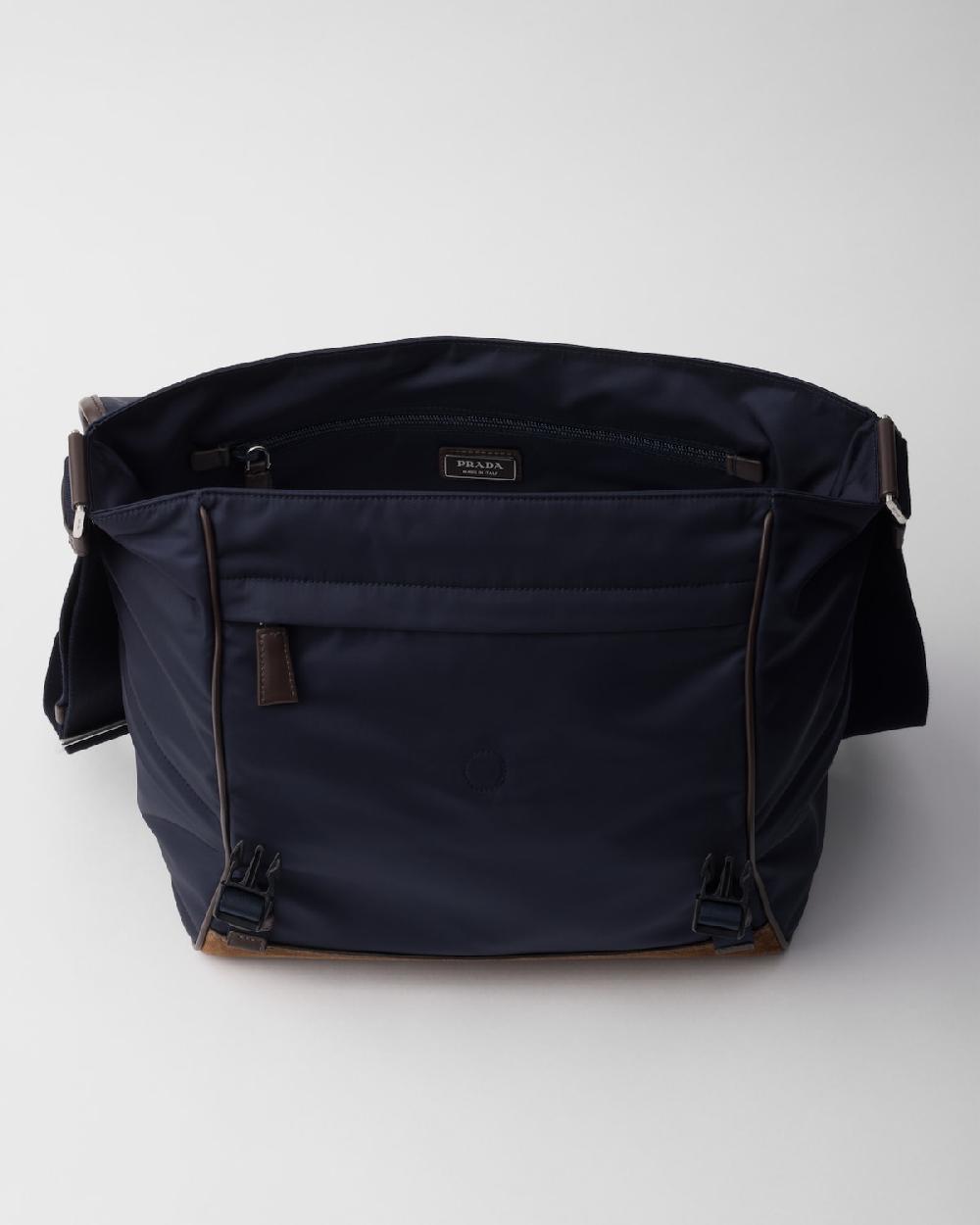 Prada Bolso bandolera de Re-Nylon y piel pequeño Grandes ahorros