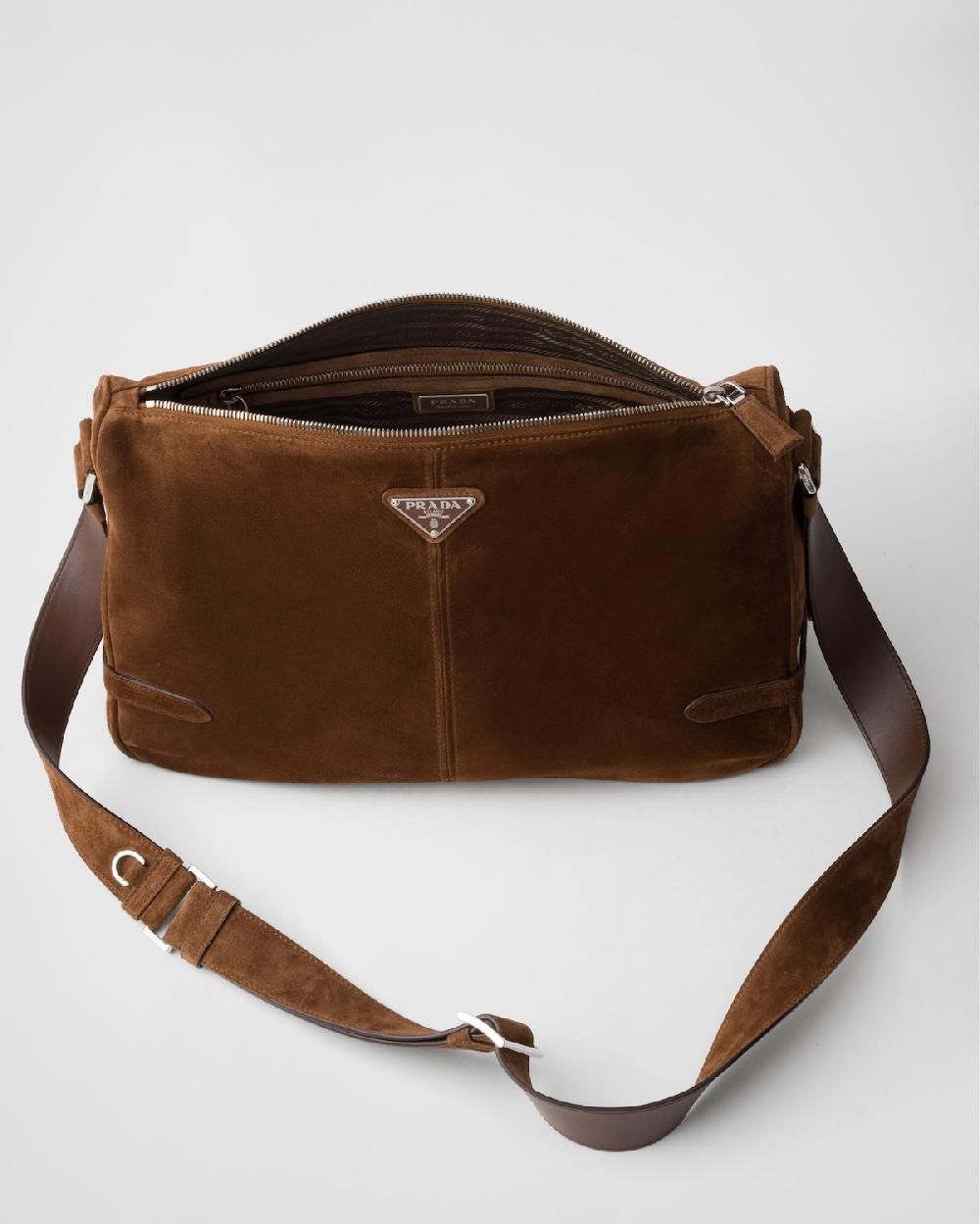 Prada Bolso bandolera de ante Devoluciones gratuitas