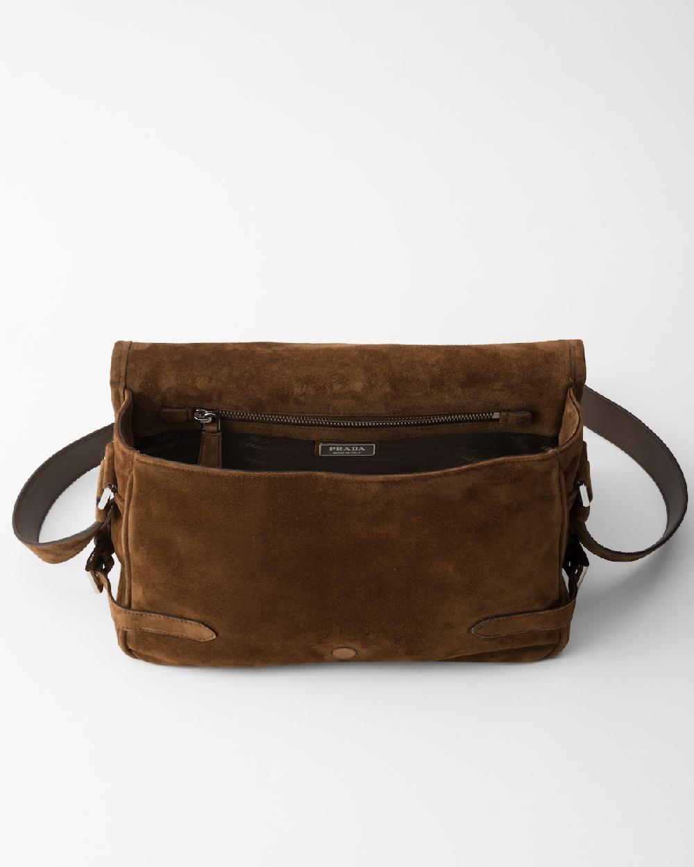 Prada Bolso bandolera de ante 2025
