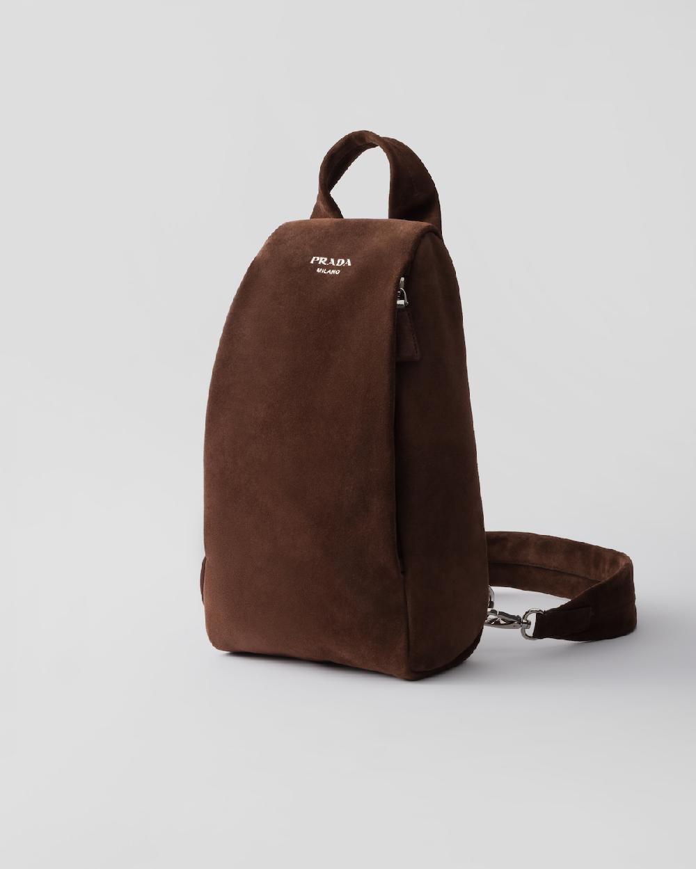 Prada Mochila de ante En línea