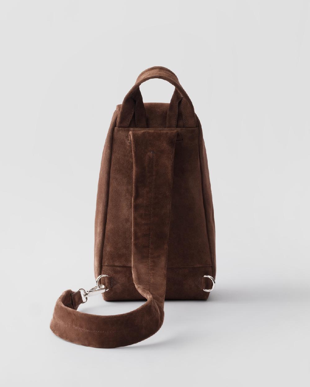 Prada Mochila de ante En línea