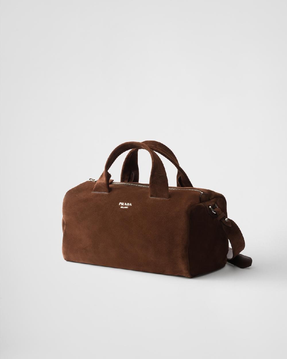 Prada Bolsa de viaje de ante Outlet