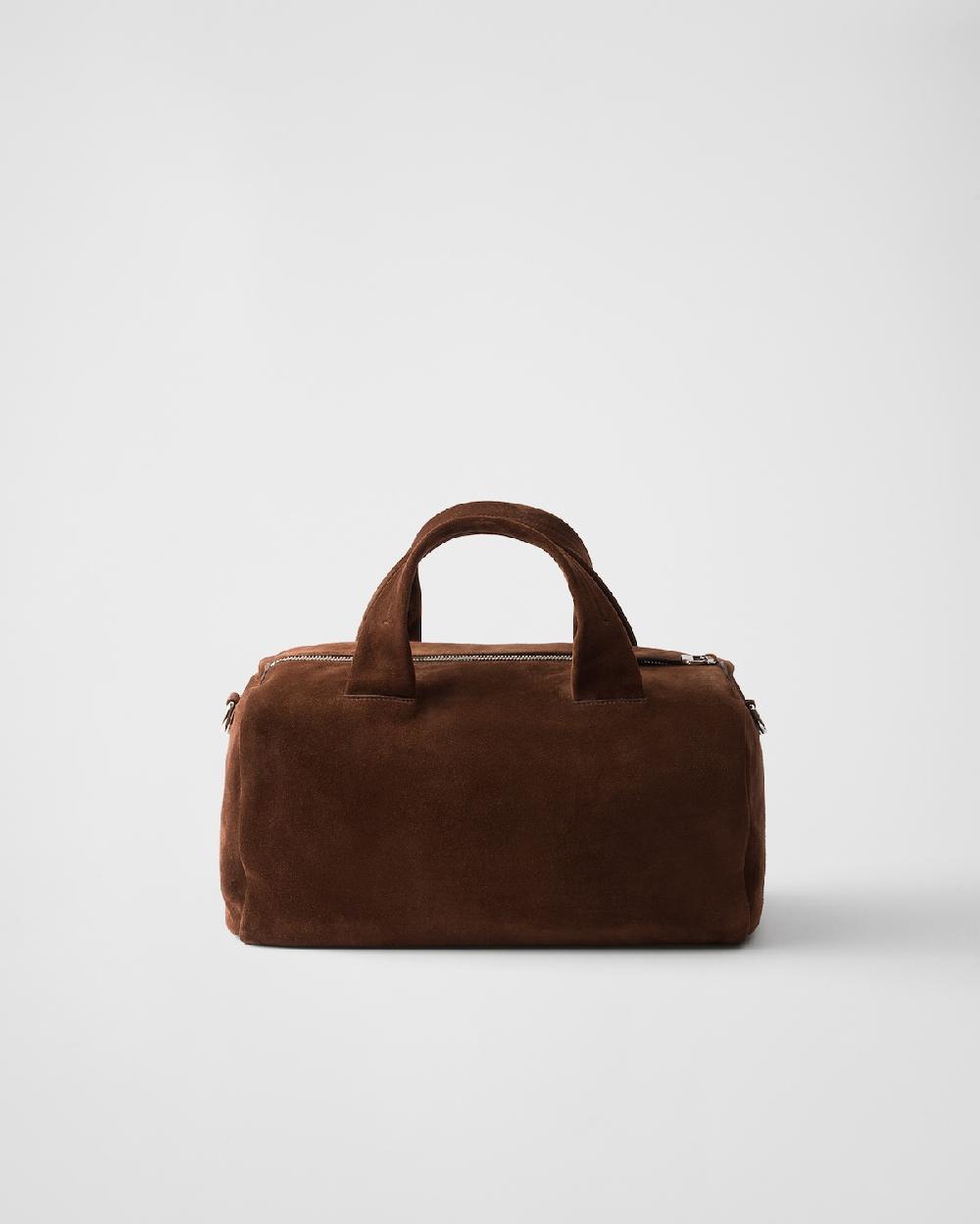 Prada Bolsa de viaje de ante Outlet
