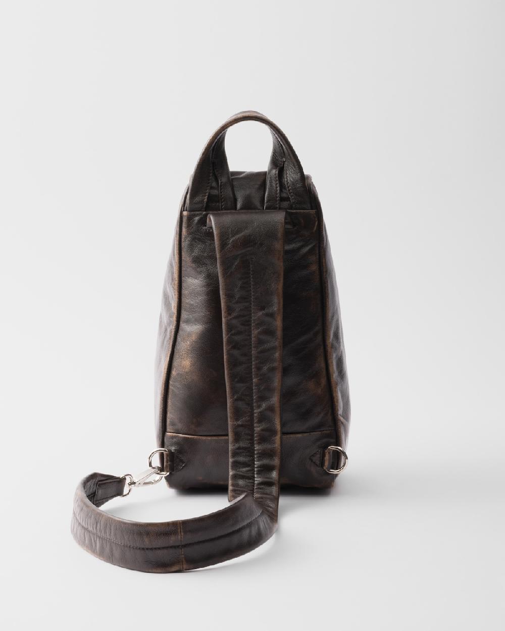 Prada Mochila de napa Venta caliente