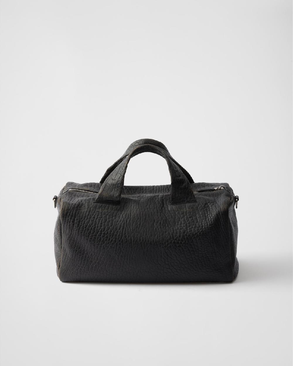 Prada Bolsa de viaje de napa Rebajas baratas
