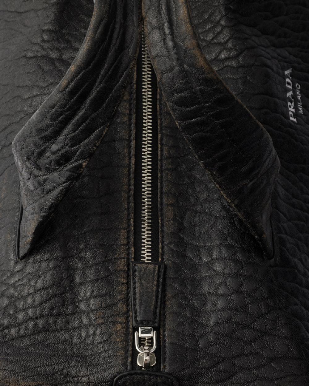 Prada Bolsa de viaje de napa Rebajas baratas