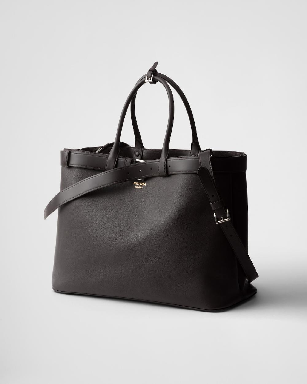 Prada Bolso Prada Buckle de piel con cinturón Los más vendidos