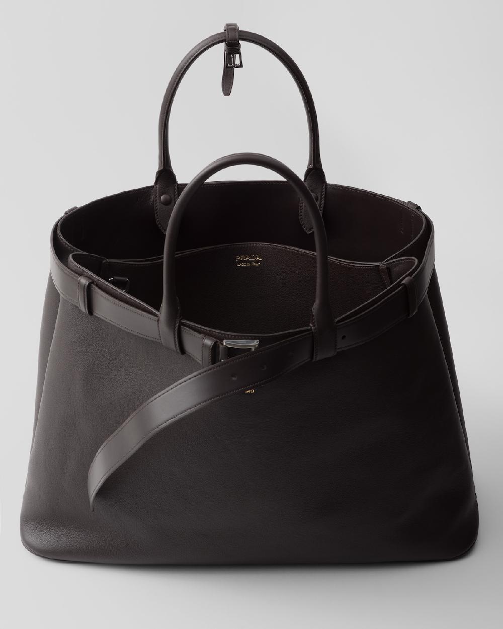 Prada Bolso Prada Buckle de piel con cinturón Los más vendidos