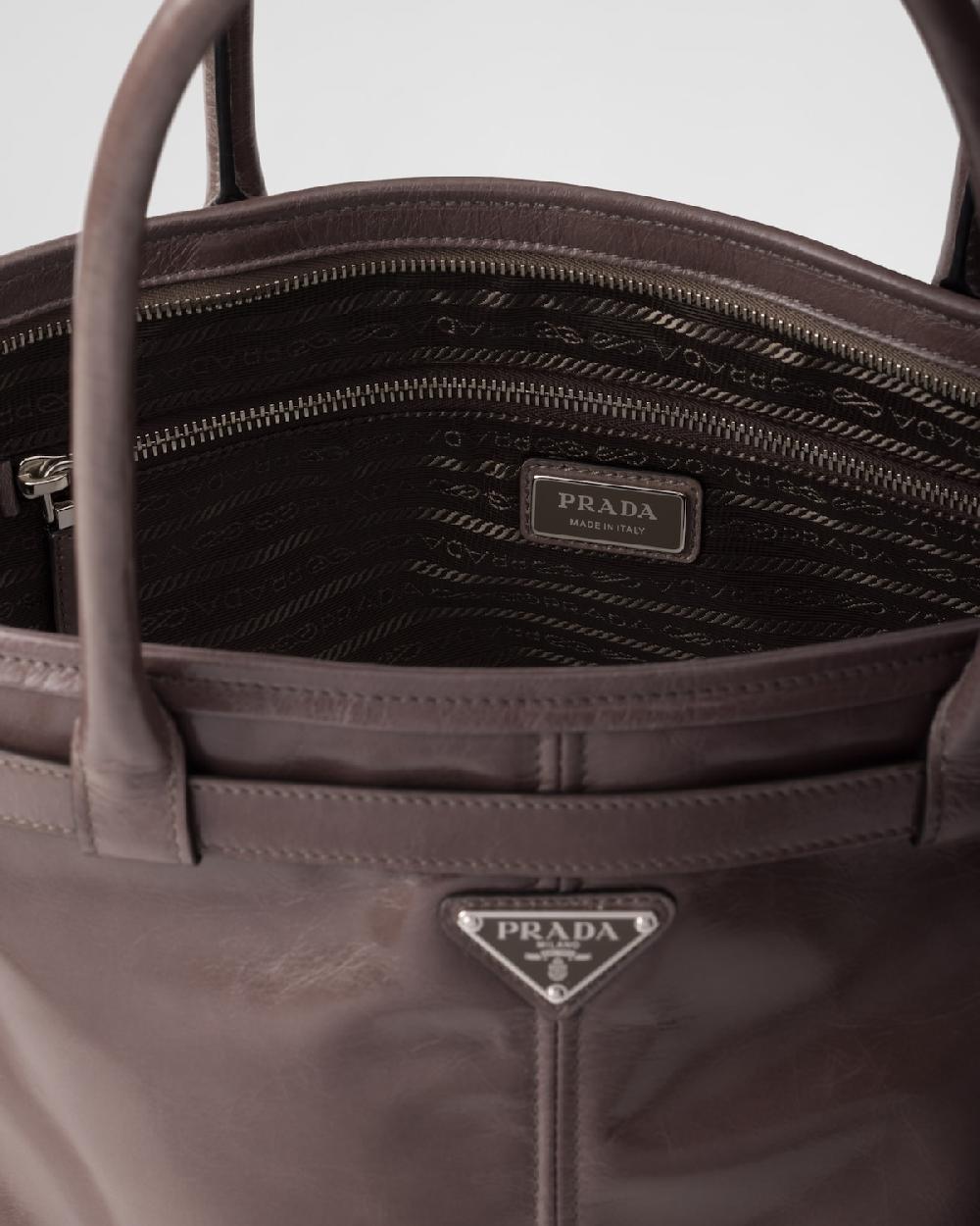 Prada Bolso tote de piel Tienda