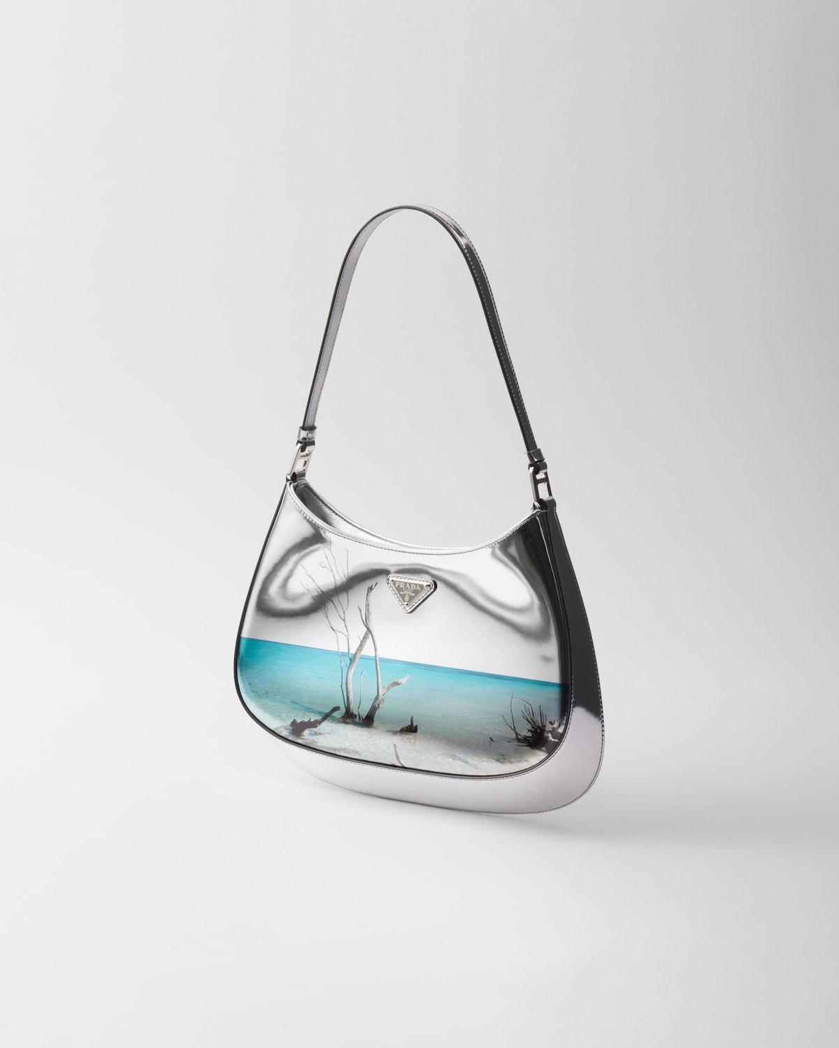 Prada Bolso bandolera Prada Cleo de piel cepillada estampada