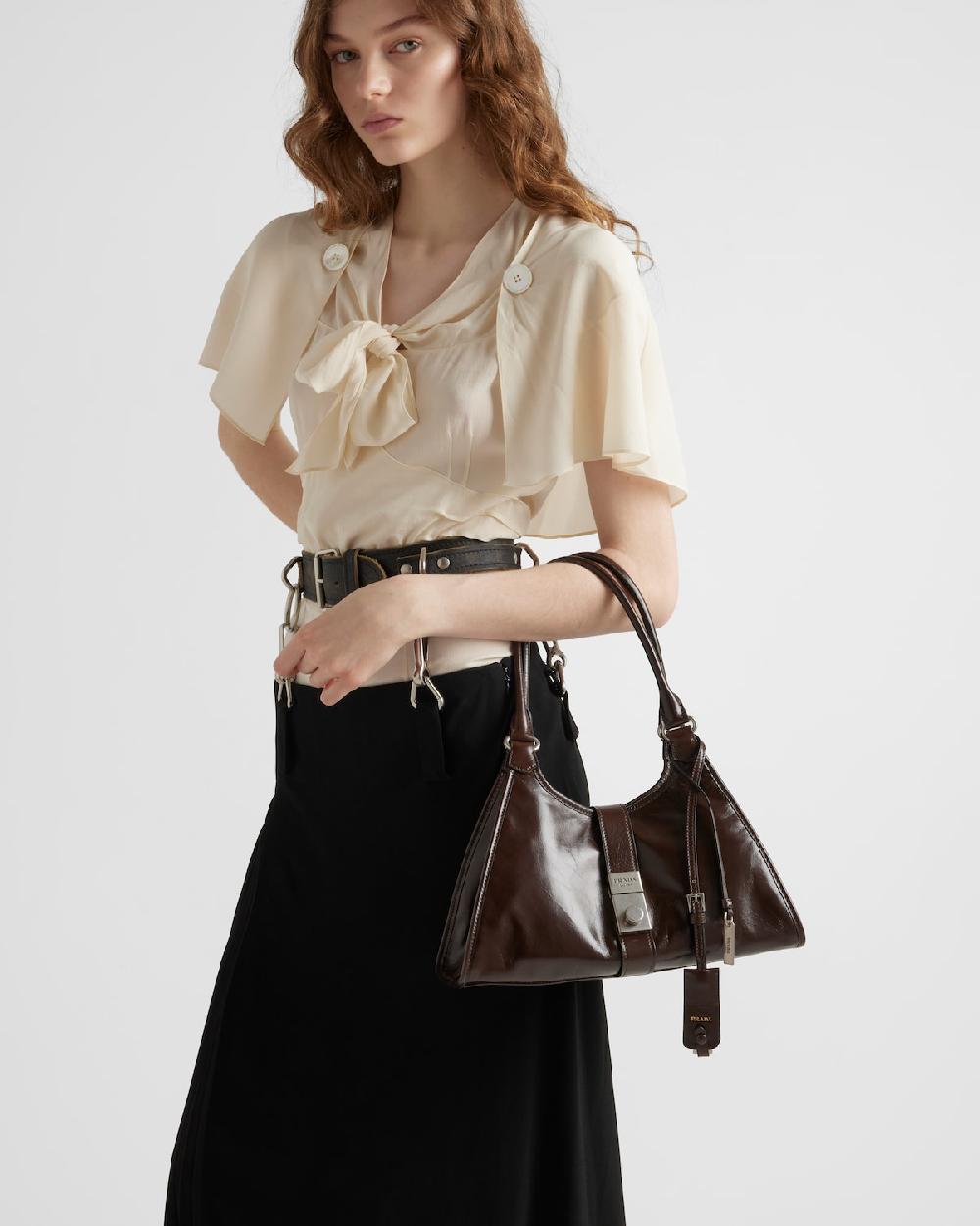 Prada Bolso tote de piel mediano