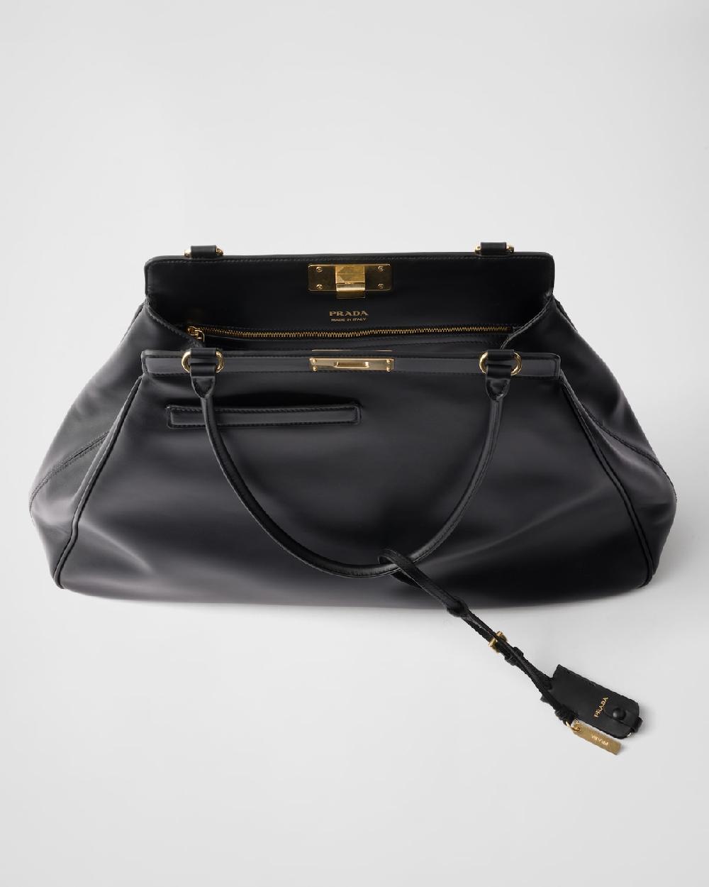 Prada Bolso tote de piel grande Tienda de fábrica