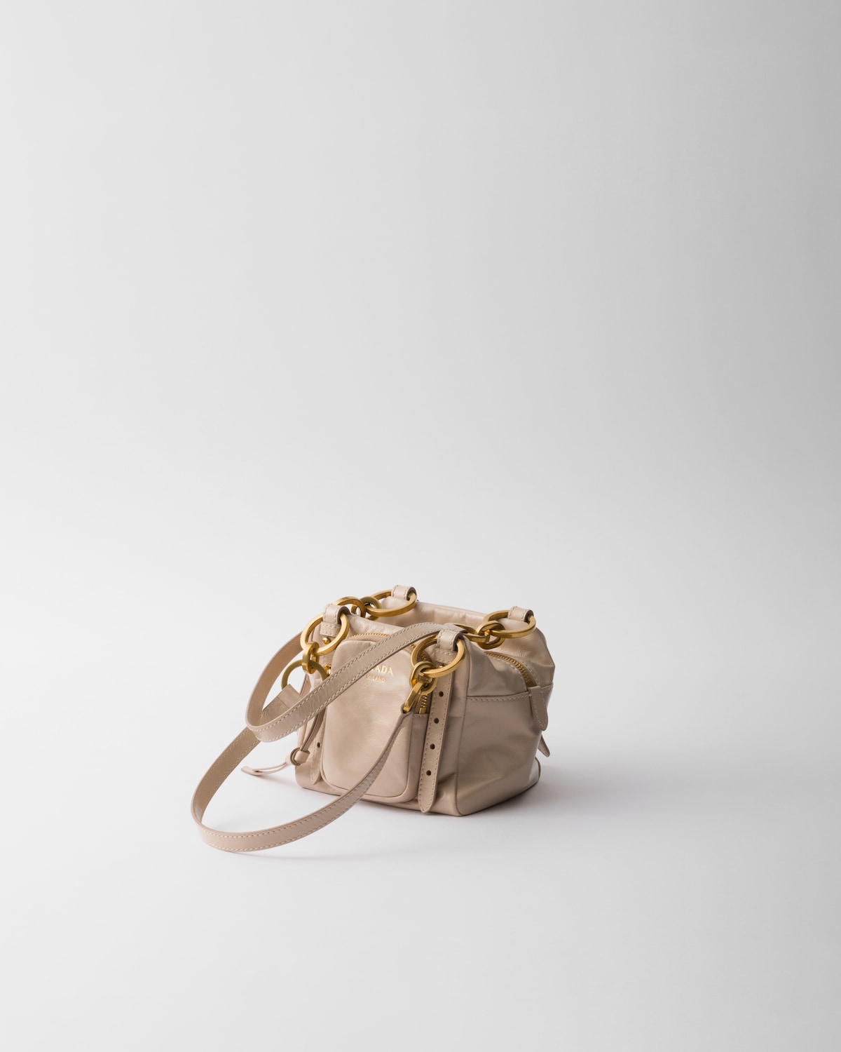 Prada Minibolso Prada Dangle de piel con asa superior Descuento por venta flash