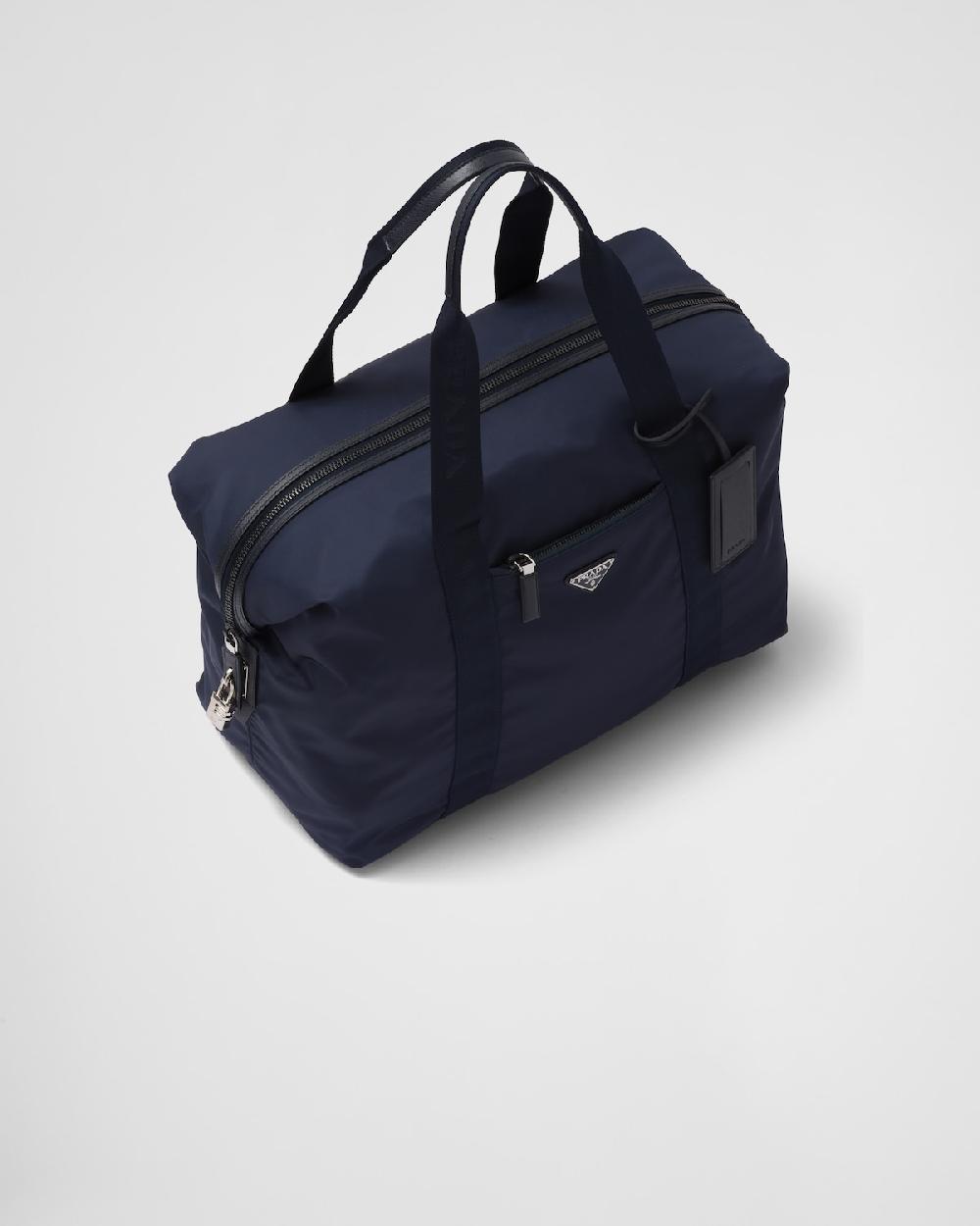 Prada Bolsa de lona en piel Saffiano y Re-Nylon Outlet online