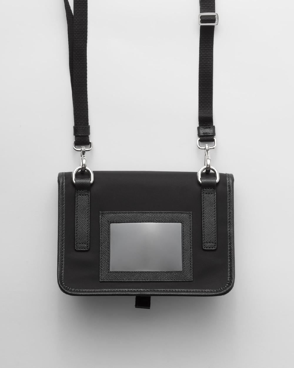 Prada Funda para smartphone de Re-Nylon y piel Saffiano Precios de Black Friday