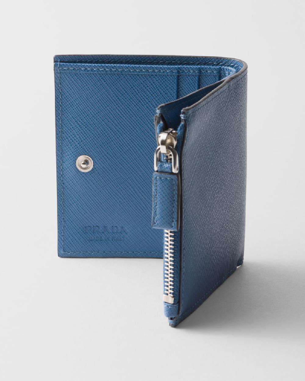 Prada Cartera pequeña de piel Saffiano Ofertas especiales