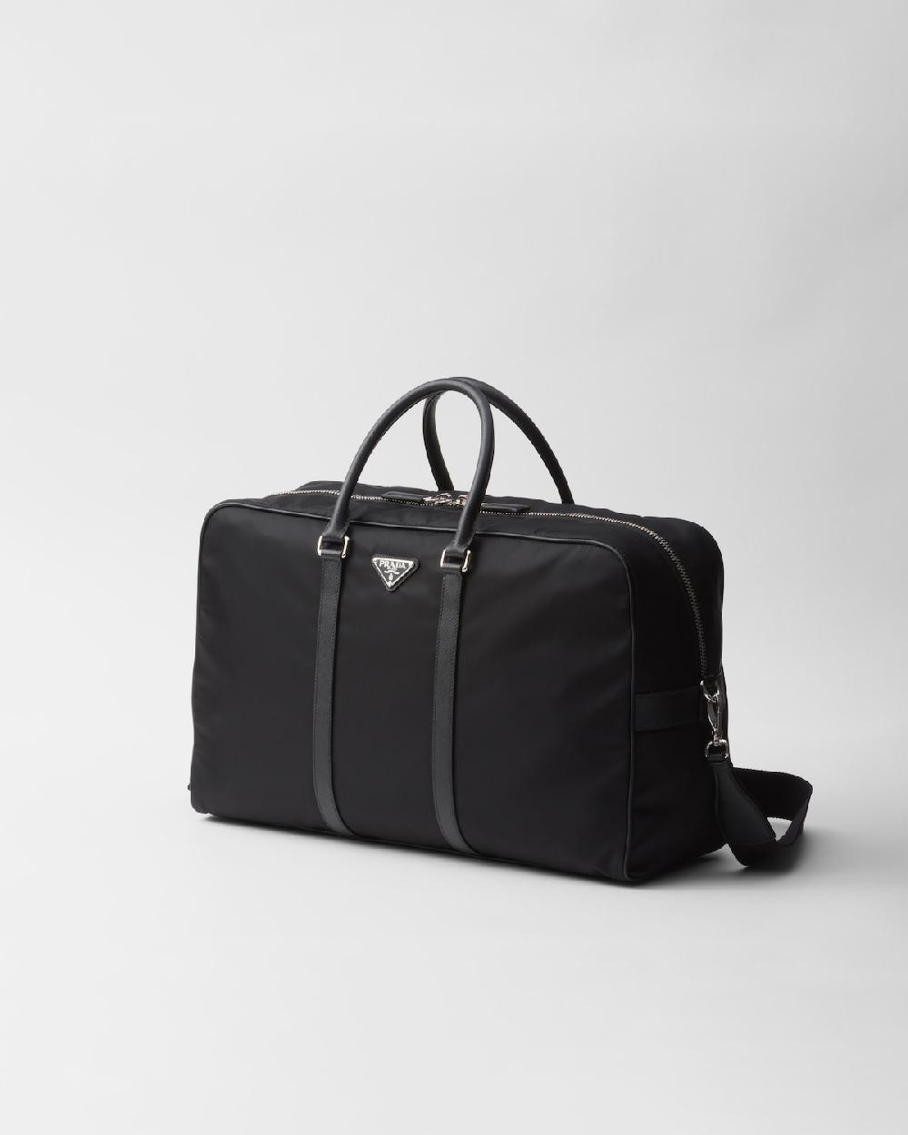 Prada Bolsa de viaje de piel Saffiano y Re-Nylon Devoluciones gratuitas