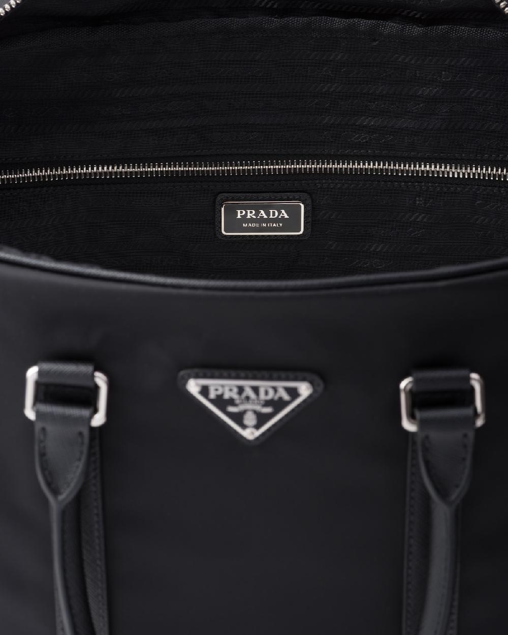 Prada Bolsa de viaje de piel Saffiano y Re-Nylon Devoluciones gratuitas