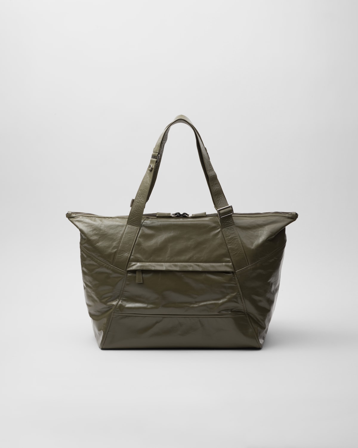 Prada Bolsa de viaje en piel Rebajas