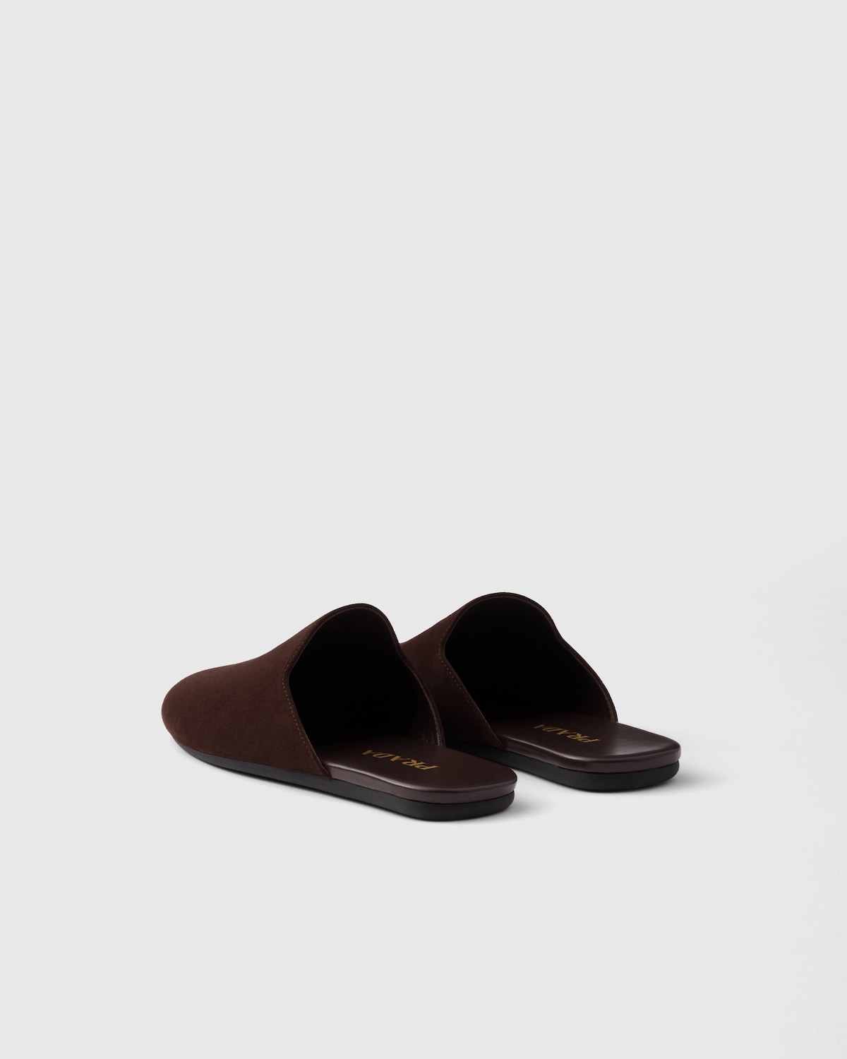 Prada Mules de ante Venta caliente