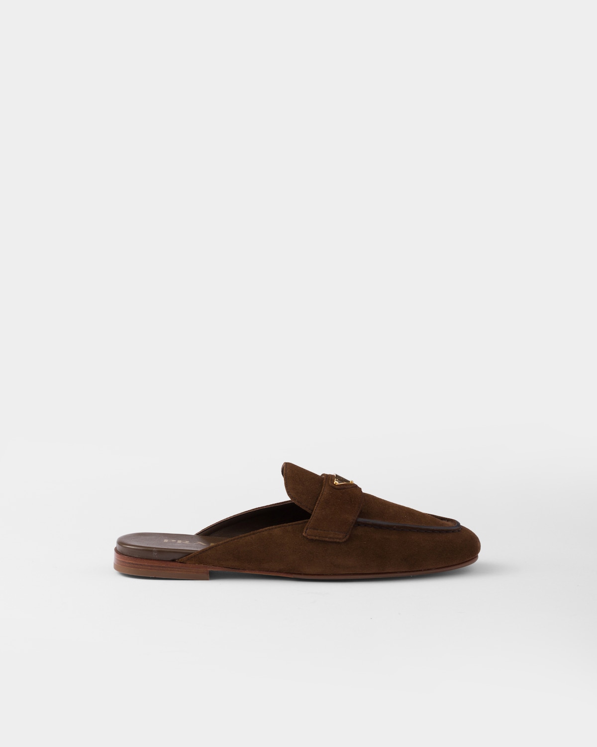 Prada Zapatillas estilo pantufla de ante