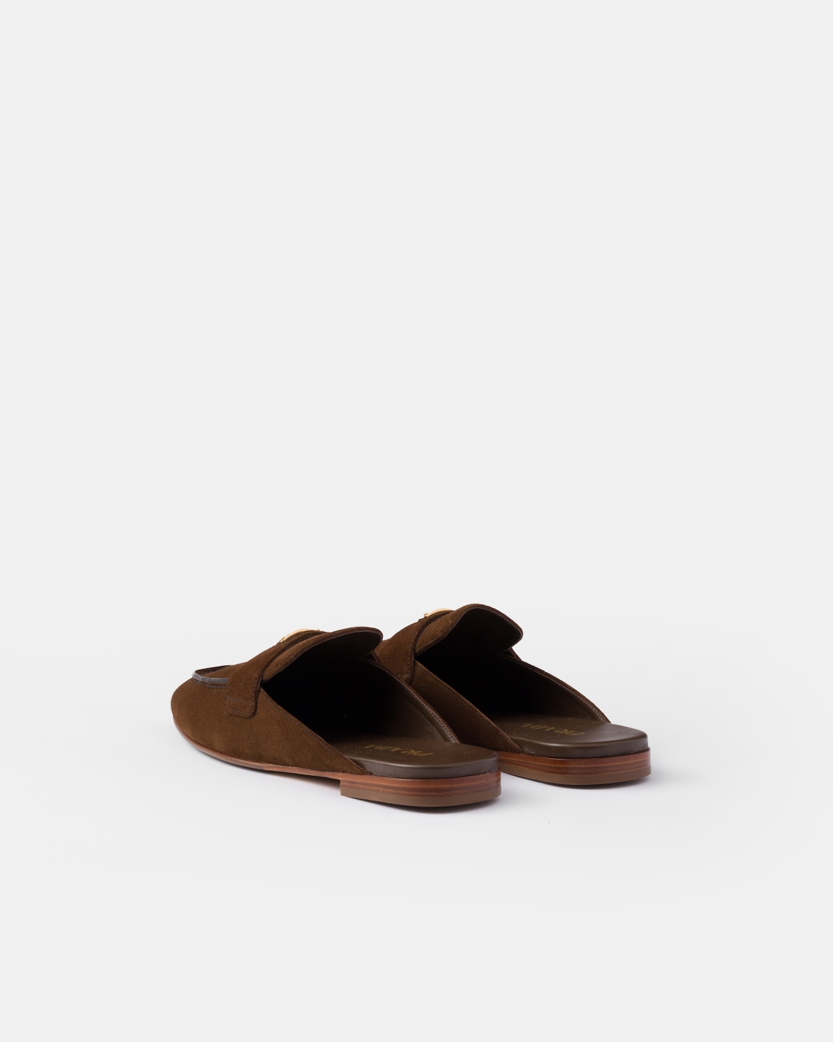 Prada Zapatillas estilo pantufla de ante Gran oferta