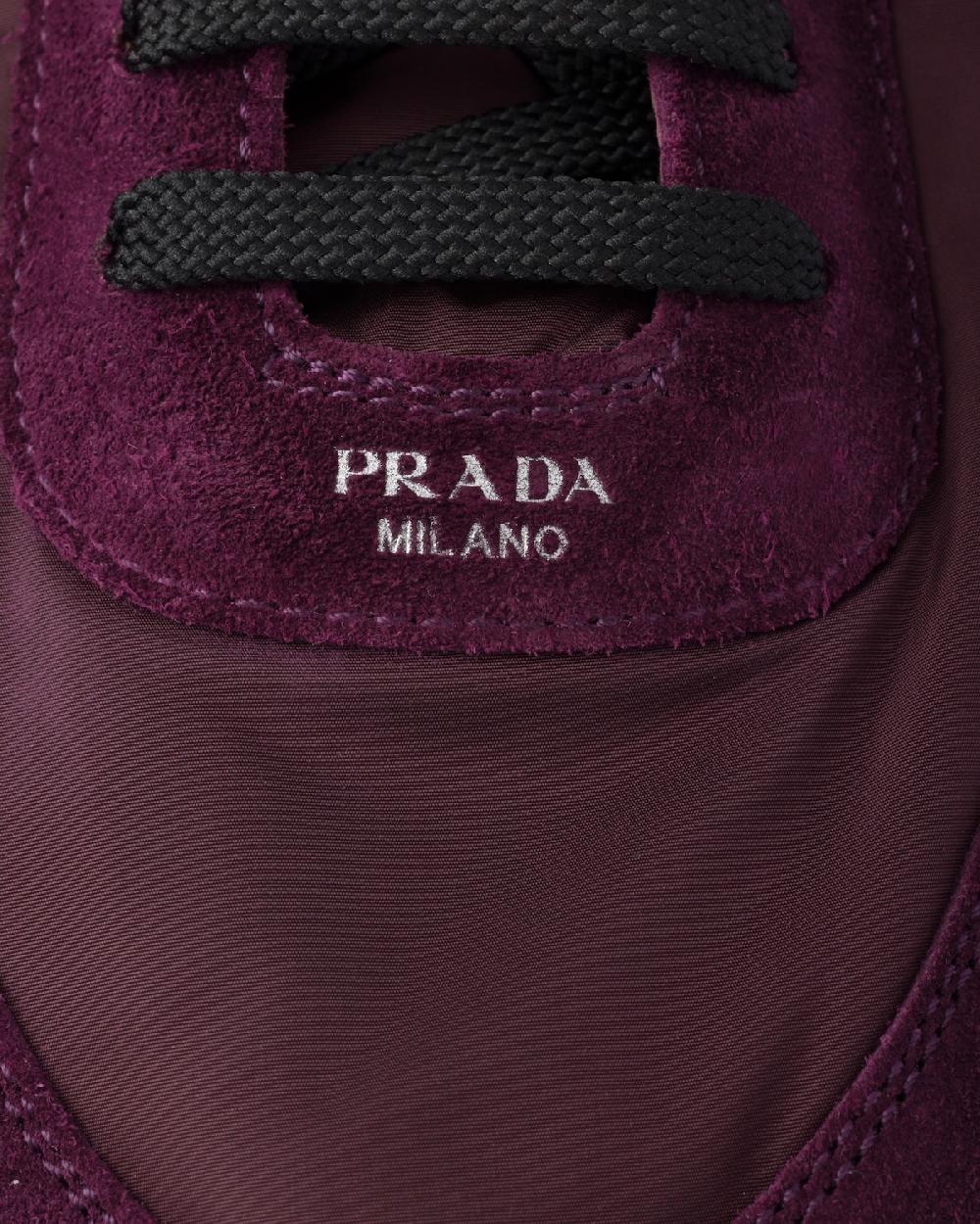 Prada Zapatillas Collapse de Re-Nylon y ante Ventas relámpago