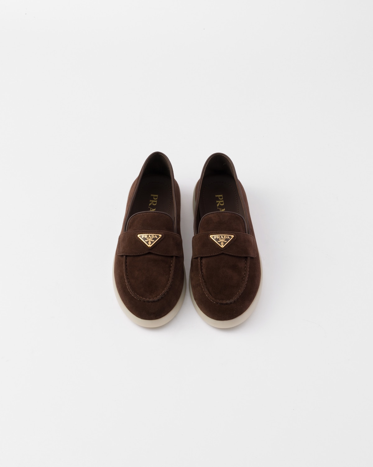Prada Mocasines de piel de ante Descuento