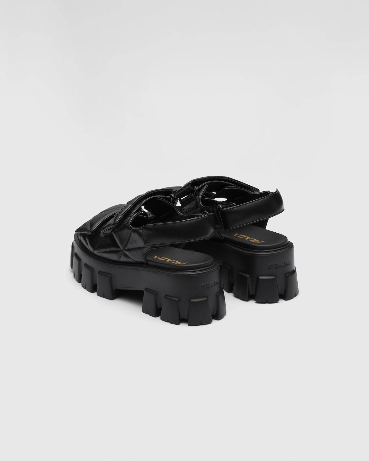 Prada Sandalias Monolith de napa ÚLTIMAS EDICIONES