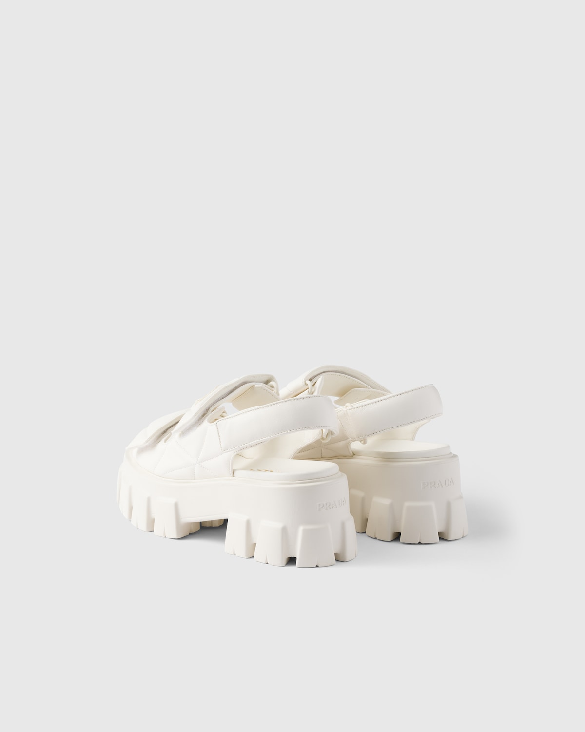 Prada Sandalias Monolith de napa Últimos 2 días