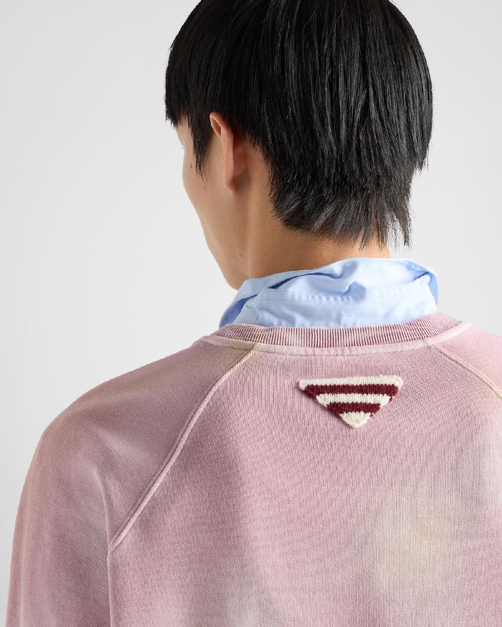 Prada Sudadera en felpa de algodón Precios de Black Friday