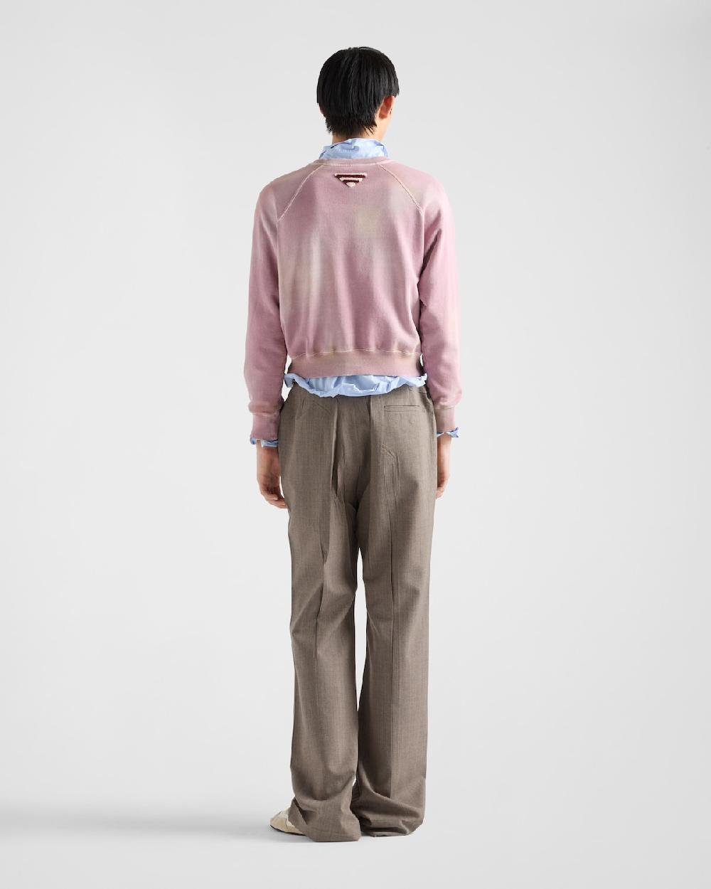Prada Sudadera en felpa de algodón Precios de Black Friday