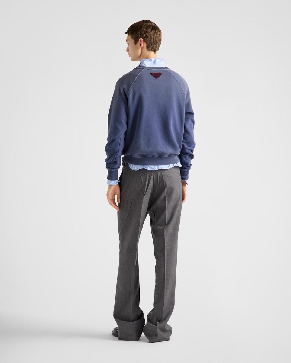 Prada Sudadera en felpa de algodón En oferta