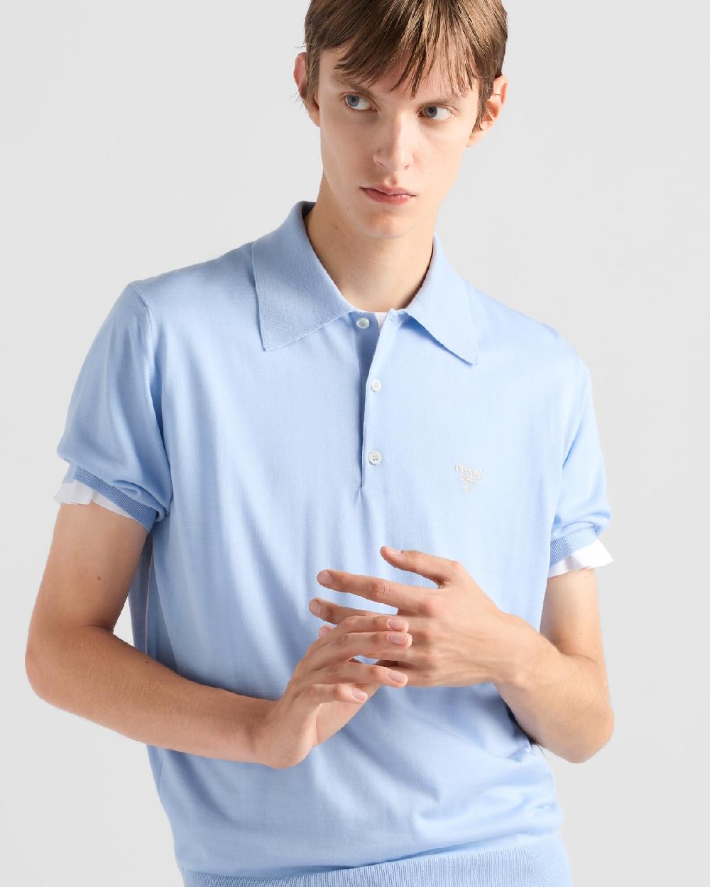 Prada Polo de lana superfina Ofertas de temporada