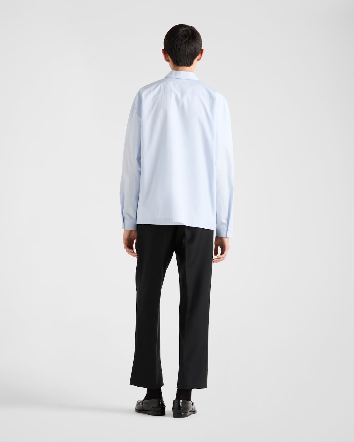 Prada Camisa de algodón con cremallera Ofertas especiales