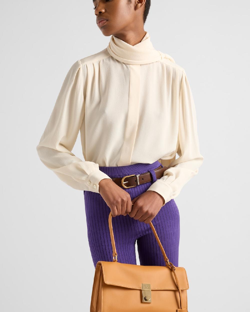 Prada Camisa de crepé Outlet online