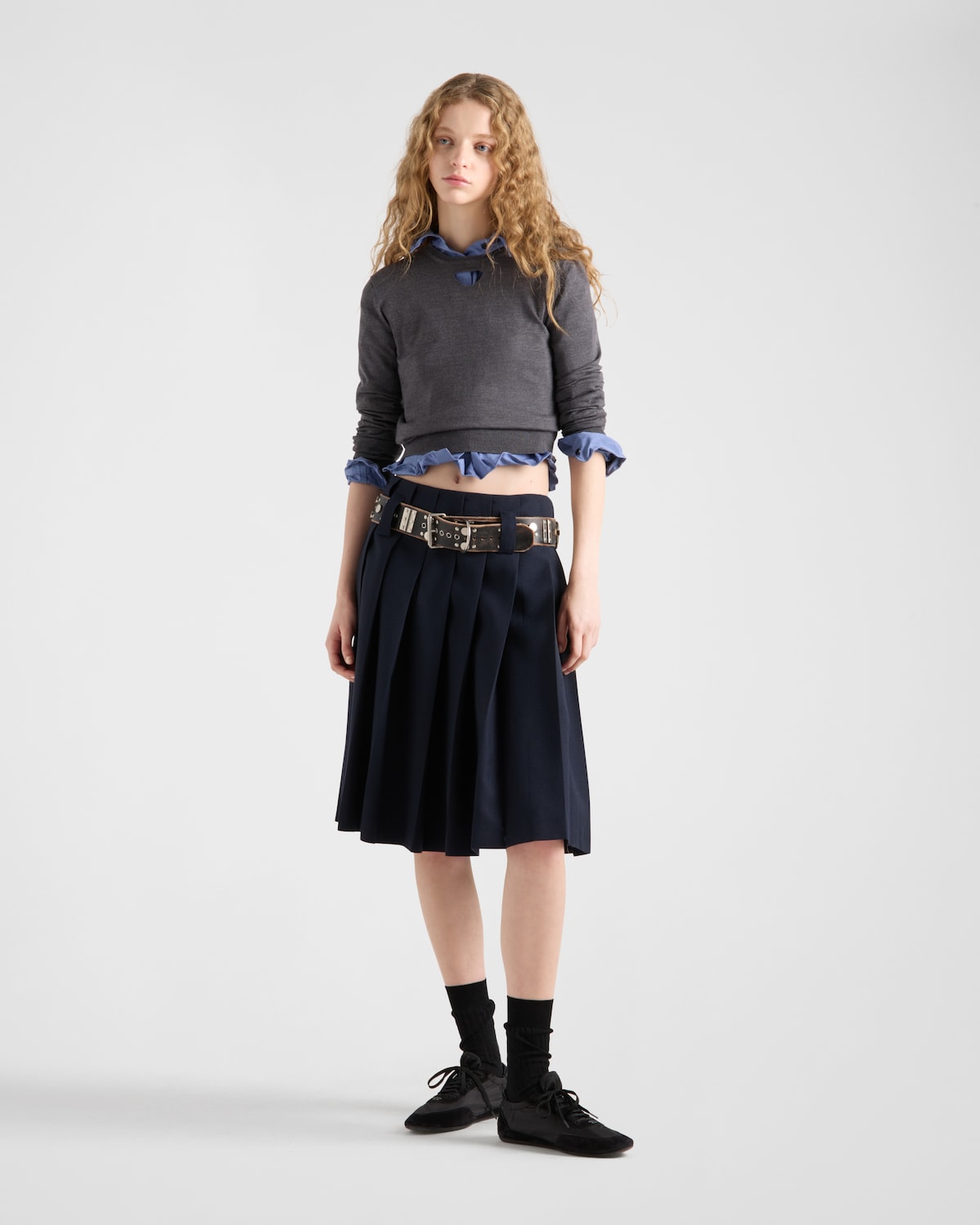 Prada Jersey de lana con cuello redondo