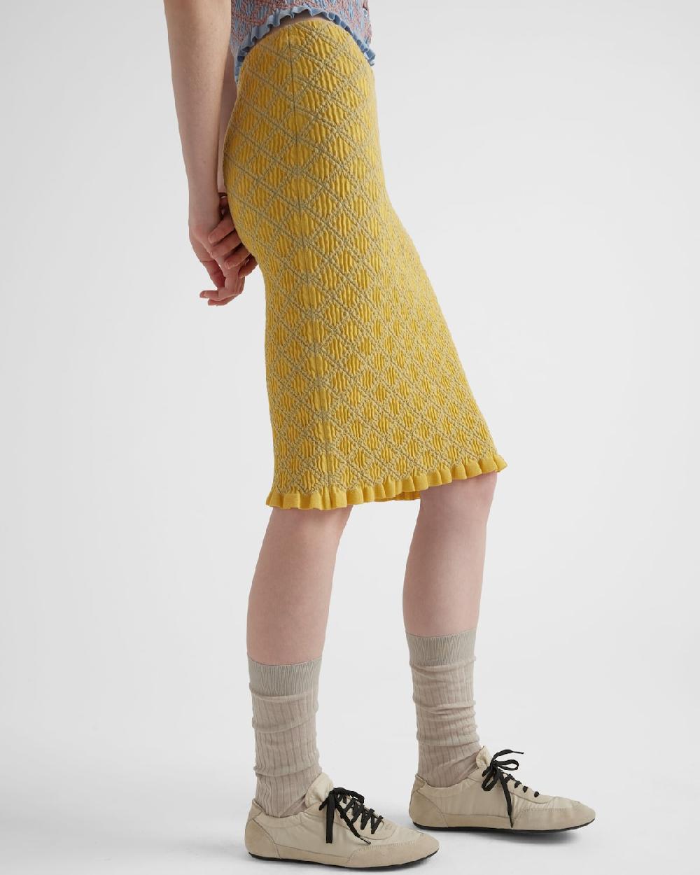 Prada Falda de algodón Rebajas top