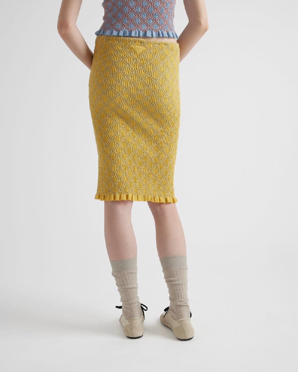 Prada Falda de algodón Rebajas top
