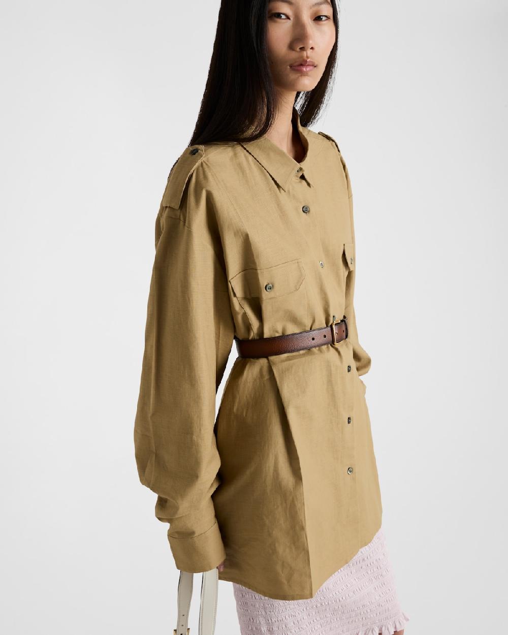 Prada Camisa de algodón holgada Envío gratis