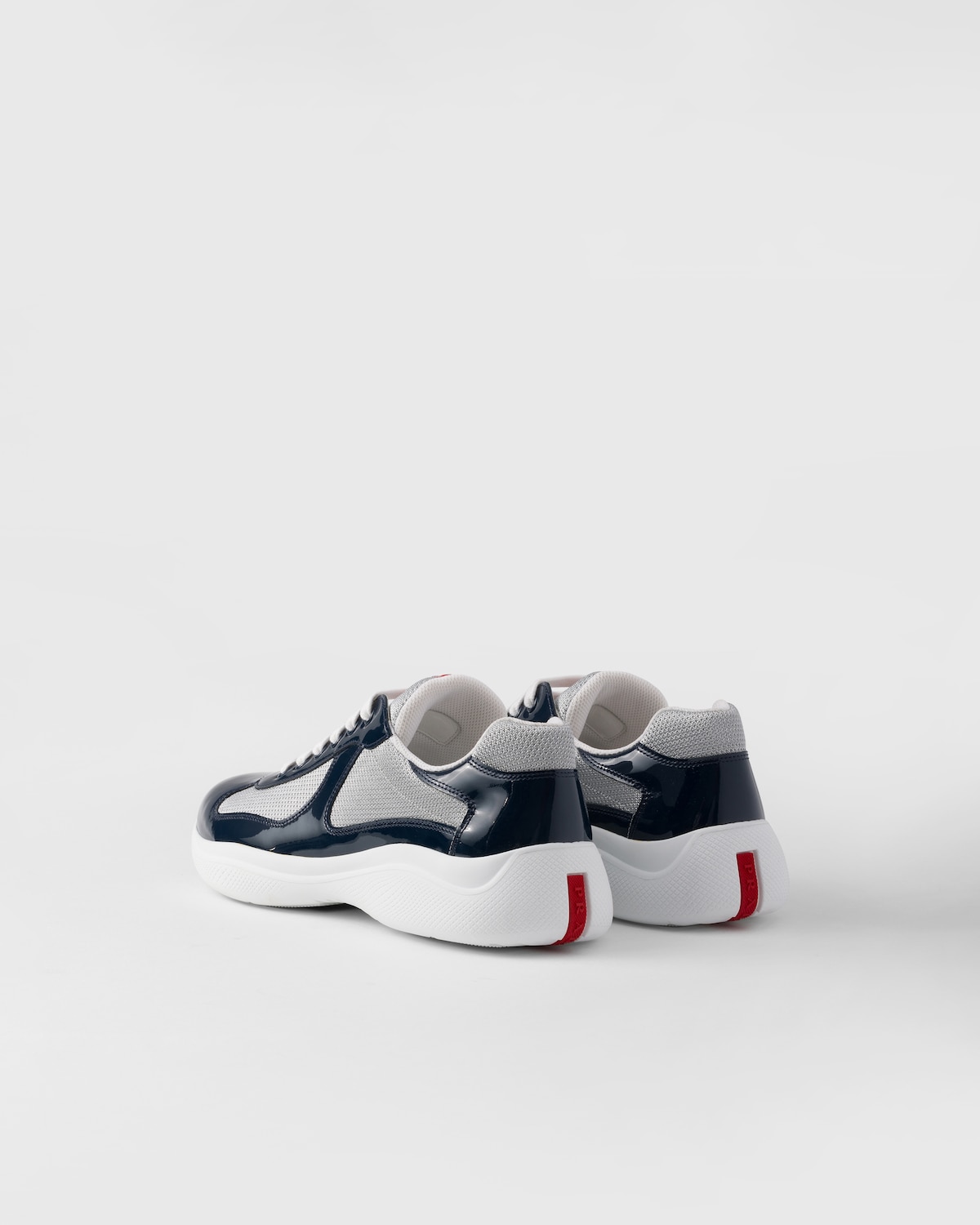 Prada Zapatillas Prada America's Cup de charol y tejido técnico Últimos 3 días