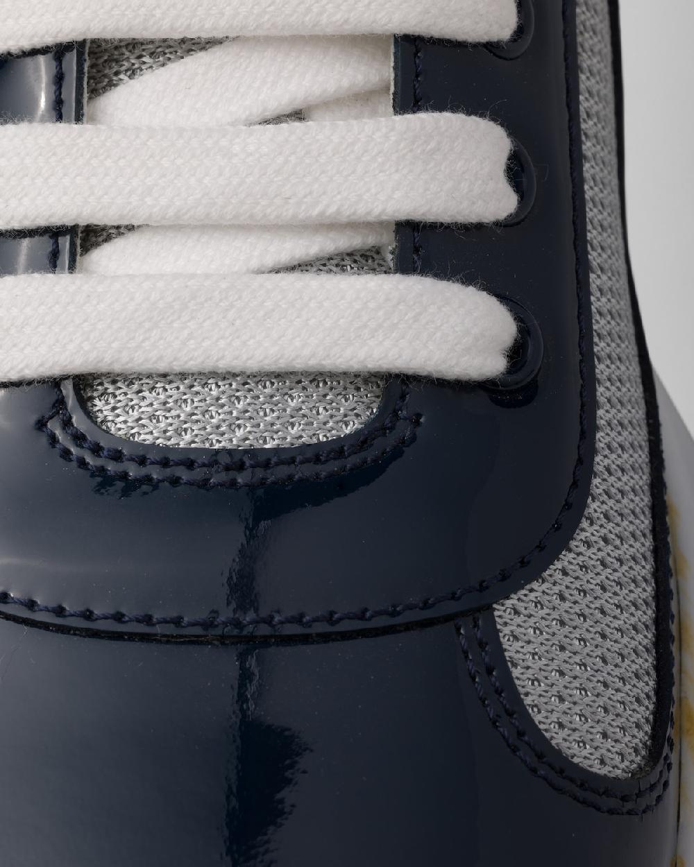 Prada Zapatillas Prada America's Cup de charol y tejido técnico Últimos 3 días