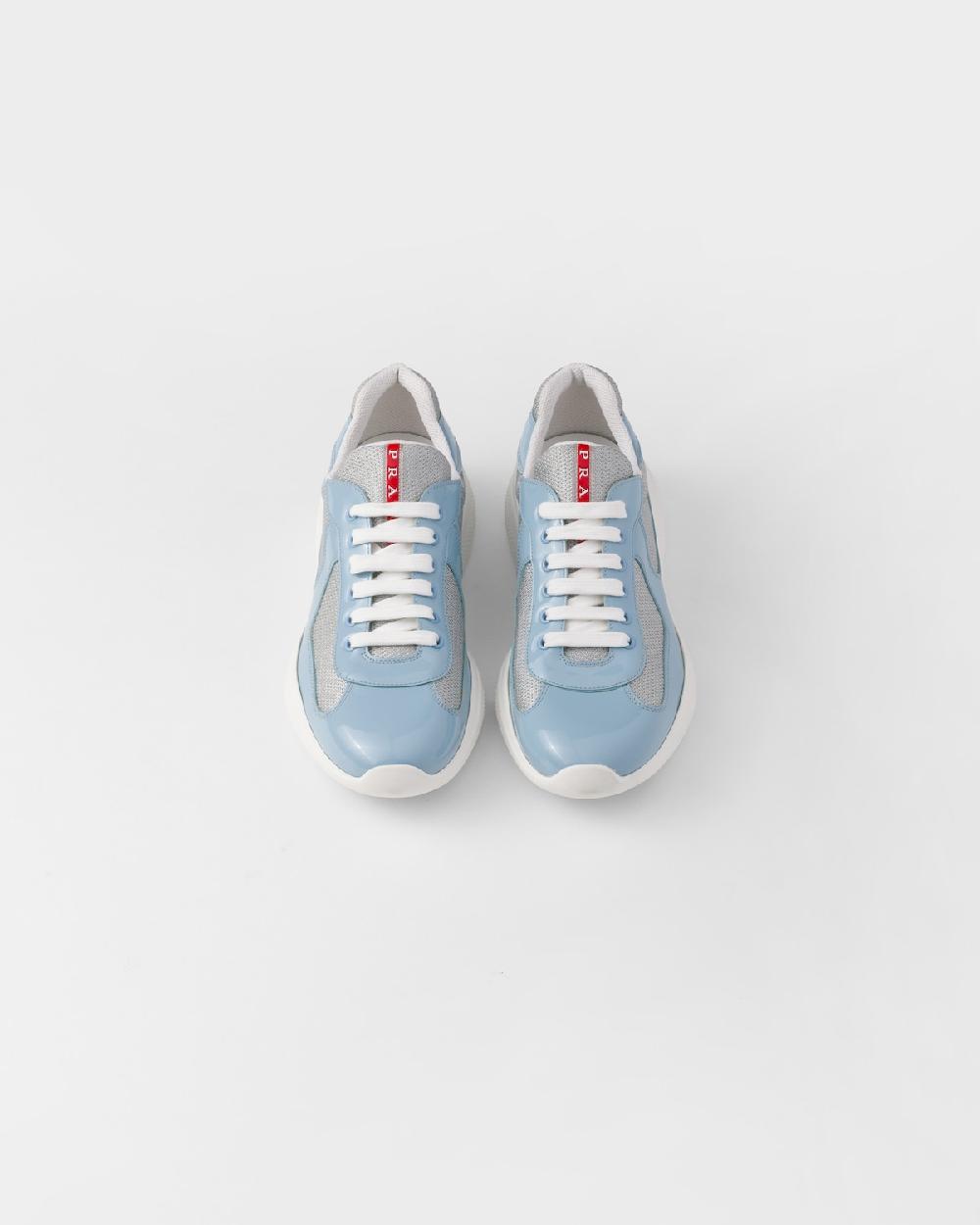 Prada Zapatillas Prada America's Cup de charol y tejido técnico ÚLTIMAS EDICIONES