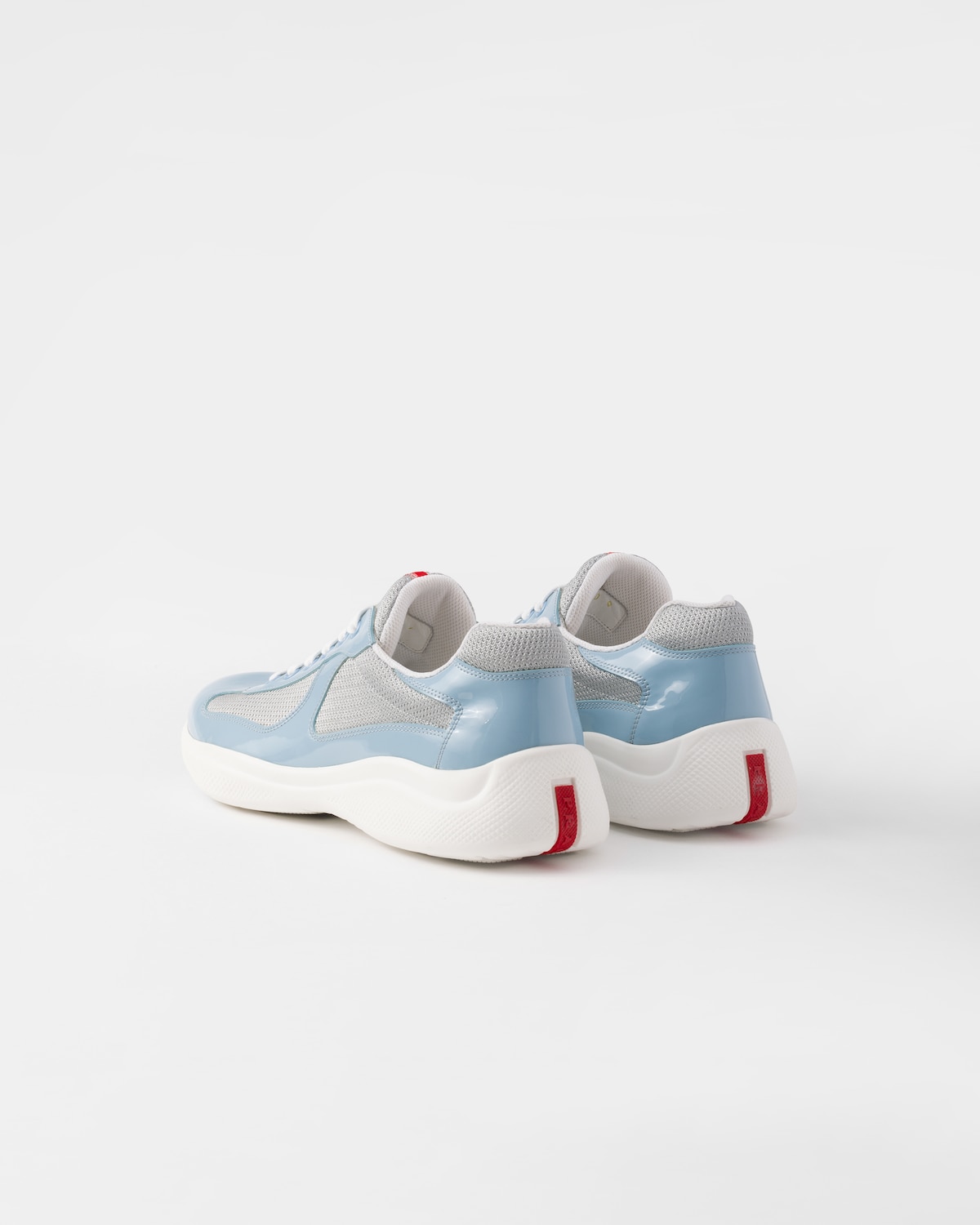 Prada Zapatillas Prada America's Cup de charol y tejido técnico ÚLTIMAS EDICIONES